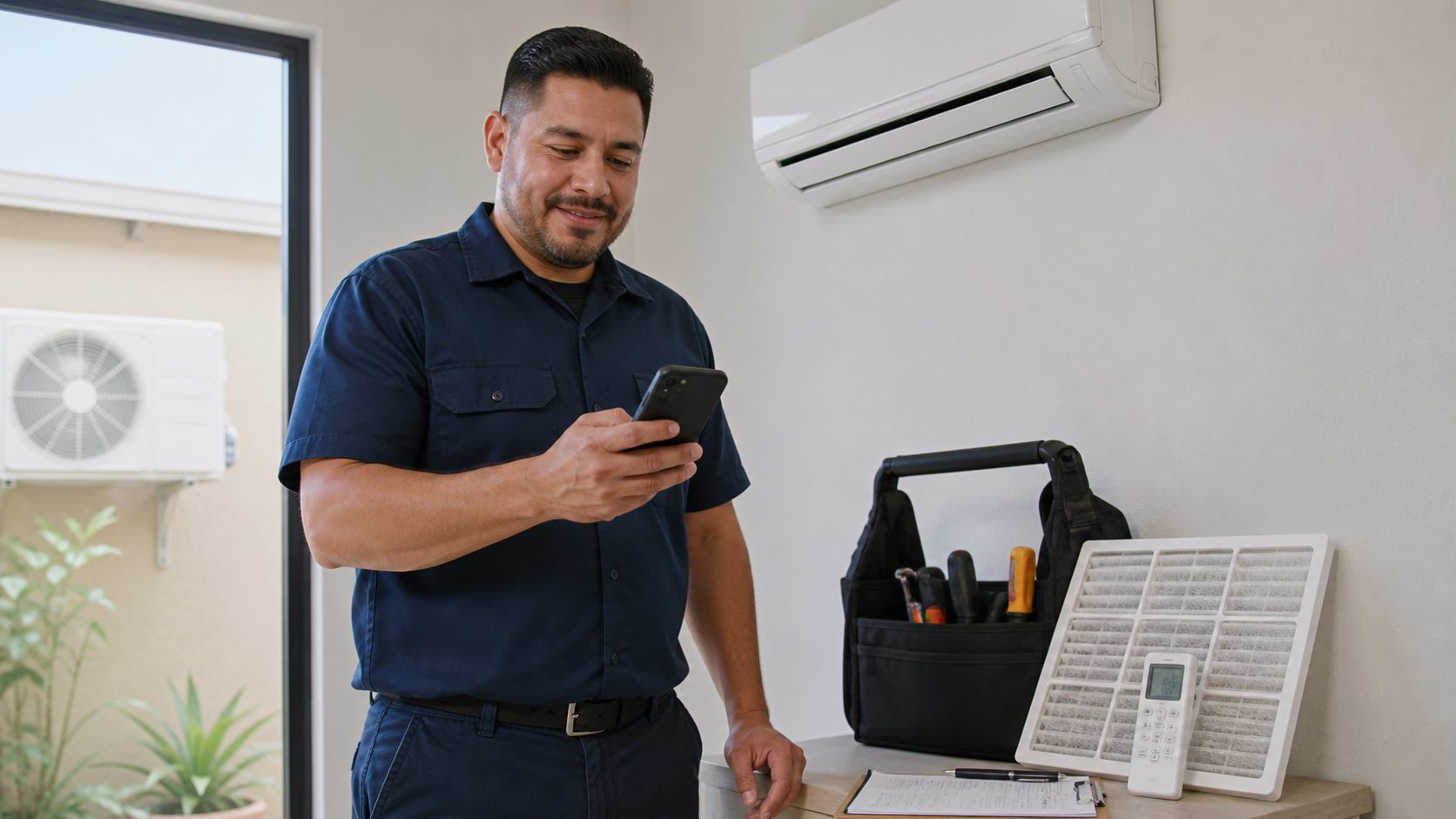 Tecnico de refrigeracion usando el portal con facilidad: si usas WhatsApp, sabes usar esto